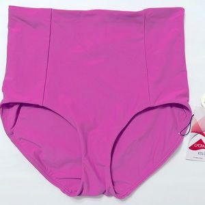 CALIA X-small women’s high rise power sculp swim bottoms geranium purple